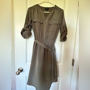 beautiful army green/olive green casual dress